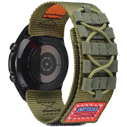 KALEBOL For Huawei Watch GT 3 Pro 43mm / GT 3 42mm Watch Band 20mm Loop Fastener Nylon Wrist Strap