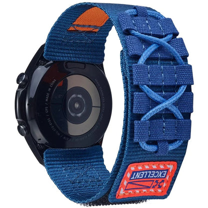KALEBOL For Huawei Watch GT 3 Pro 43mm / GT 3 42mm Watch Band 20mm Loop Fastener Nylon Wrist Strap