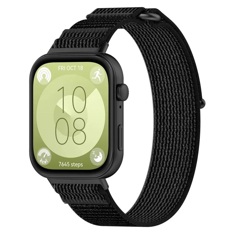 KALEBOL For Huawei Watch Fit 3 Watch Strap Breathable Nylon Sport Strap