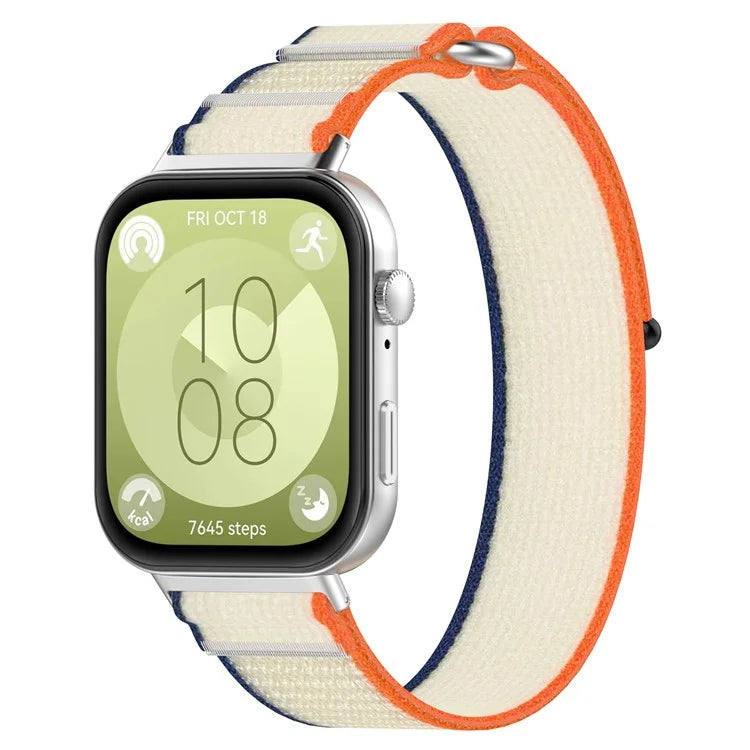 KALEBOL For Huawei Watch Fit 3 Watch Strap Breathable Nylon Sport Strap
