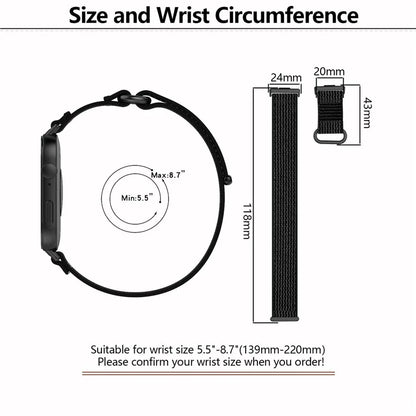 KALEBOL For Huawei Watch Fit 3 Watch Strap Breathable Nylon Sport Strap