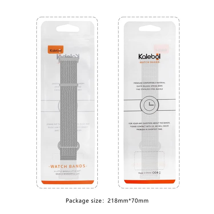 KALEBOL For Huawei Watch Fit 3 Watch Strap Breathable Nylon Sport Strap