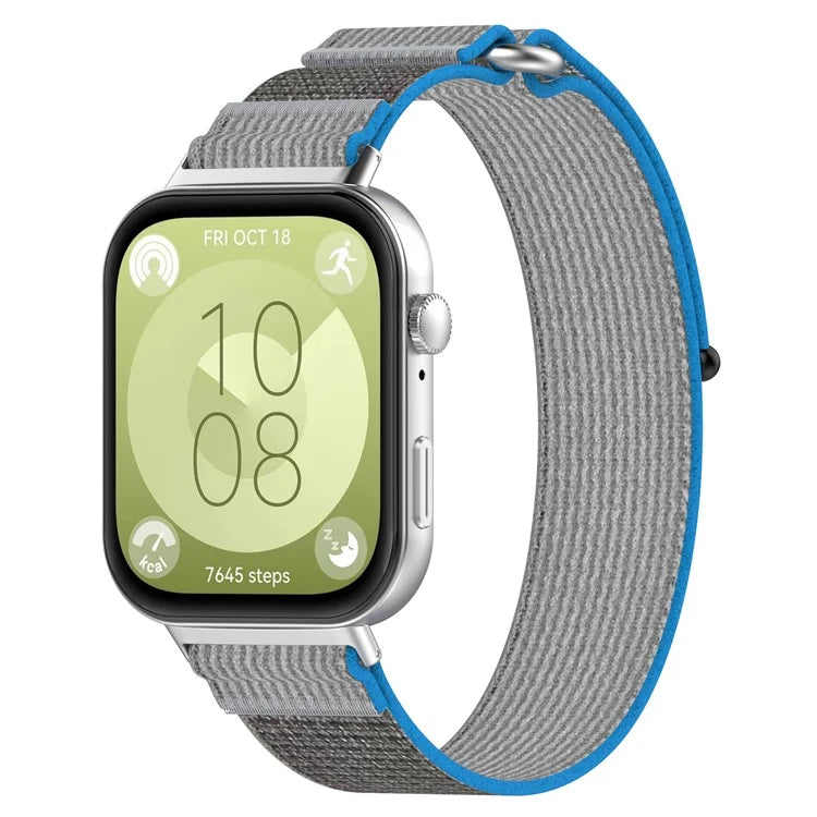 KALEBOL For Huawei Watch Fit 3 Watch Strap Breathable Nylon Sport Strap