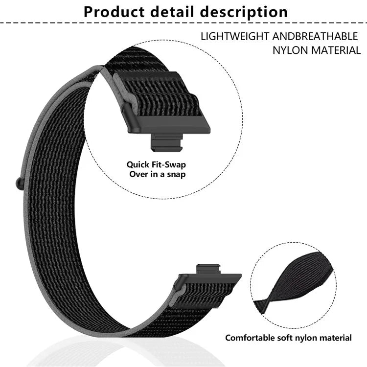 KALEBOL For Huawei Watch Fit 3 Watch Strap Breathable Nylon Sport Strap