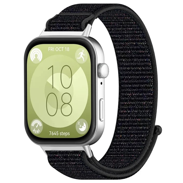 KALEBOL For Huawei Watch Fit 3 Strap Magic Tape Nylon Soft Watch Band