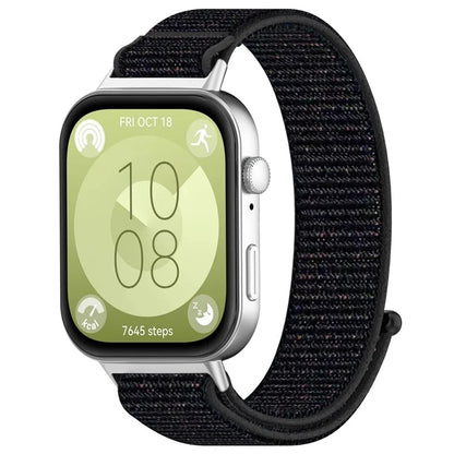 KALEBOL For Huawei Watch Fit 3 Strap Magic Tape Nylon Soft Watch Band