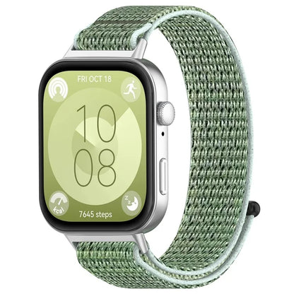 KALEBOL For Huawei Watch Fit 3 Strap Magic Tape Nylon Soft Watch Band