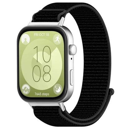 KALEBOL For Huawei Watch Fit 3 Strap Magic Tape Nylon Soft Watch Band