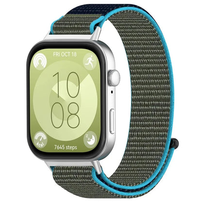 KALEBOL For Huawei Watch Fit 3 Strap Magic Tape Nylon Soft Watch Band