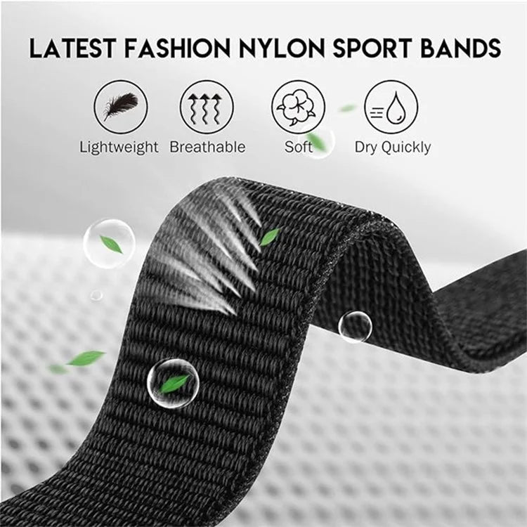 KALEBOL For Huawei Watch Fit 3 Strap Magic Tape Nylon Soft Watch Band
