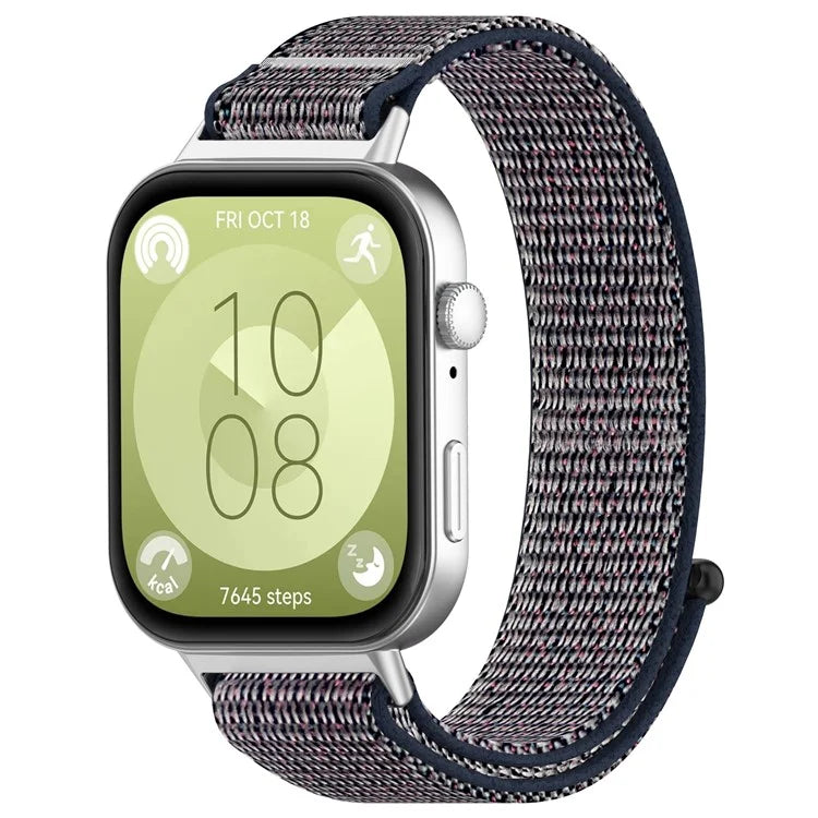 KALEBOL For Huawei Watch Fit 3 Strap Magic Tape Nylon Soft Watch Band