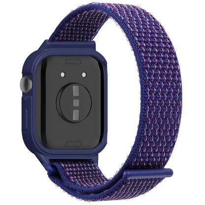 Integrated Watch Strap for Huawei Watch Fit 3 Woven Nylon Watchband with TPU Watch Case