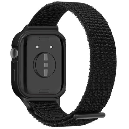 Integrated Watch Strap for Huawei Watch Fit 3 Woven Nylon Watchband with TPU Watch Case