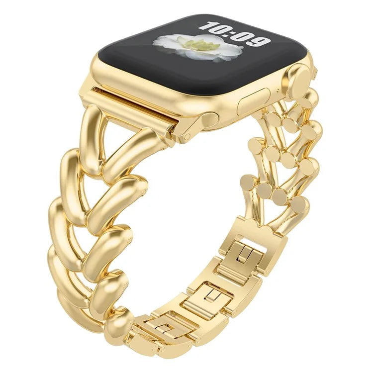 KALEBOL For Apple Watch Series 10 42mm / 9 8 7 41mm / SE (2023) SE (2022) SE 6 5 4 40mm / 3 2 1 38mm Watch Band Zinc Alloy Strap V-Shape