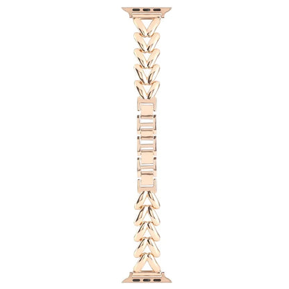 KALEBOL For Apple Watch Series 10 42mm / 9 8 7 41mm / SE (2023) SE (2022) SE 6 5 4 40mm / 3 2 1 38mm Watch Band Zinc Alloy Strap V-Shape
