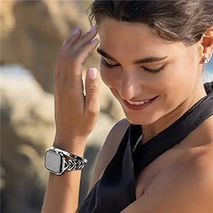 KALEBOL For Apple Watch Series 10 42mm / 9 8 7 41mm / SE (2023) SE (2022) SE 6 5 4 40mm / 3 2 1 38mm Watch Band Zinc Alloy Strap V-Shape