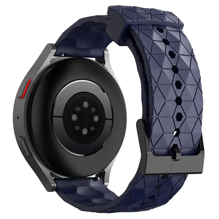 KALEBOL For Huawei Watch 4 / 4 Pro / GT 4 46mm Watch Band 22mm Football Pattern Silicone Strap