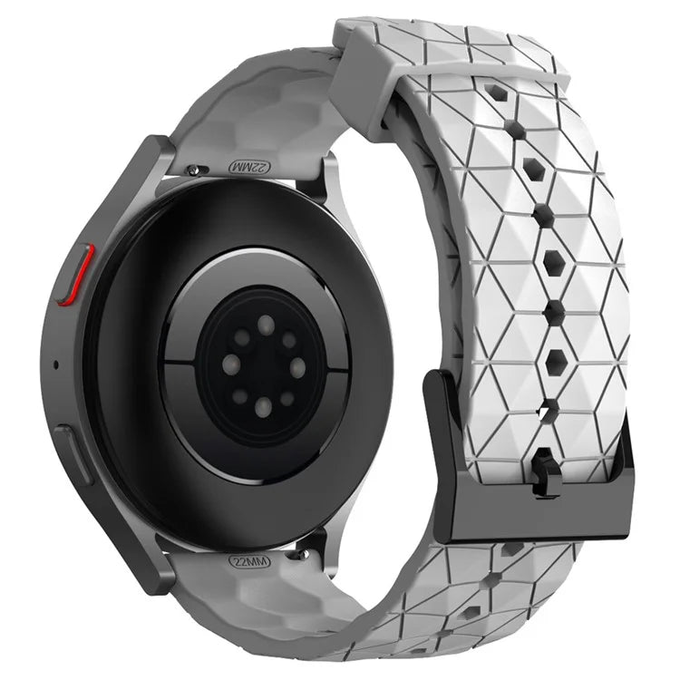 KALEBOL For Huawei Watch 4 / 4 Pro / GT 4 46mm Watch Band 22mm Football Pattern Silicone Strap