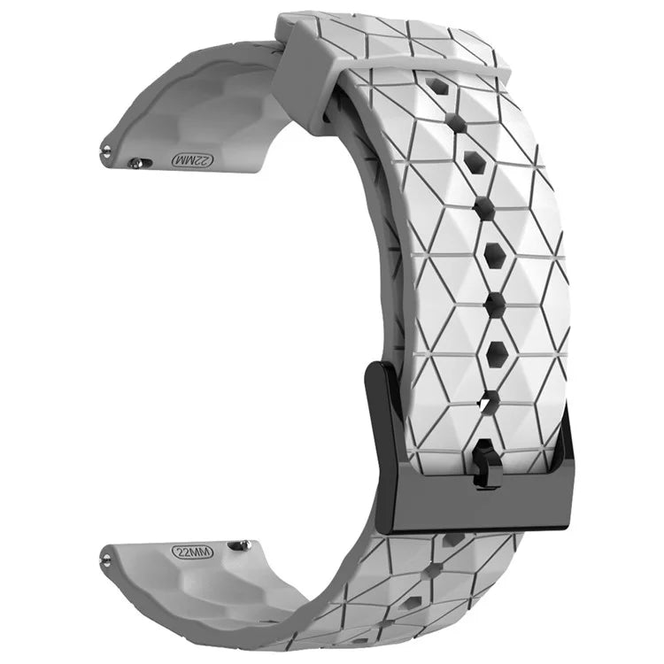 KALEBOL For Huawei Watch 4 / 4 Pro / GT 4 46mm Watch Band 22mm Football Pattern Silicone Strap