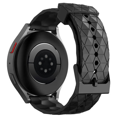 KALEBOL For Huawei Watch 4 / 4 Pro / GT 4 46mm Watch Band 22mm Football Pattern Silicone Strap