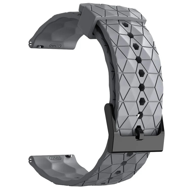 KALEBOL For Huawei Watch 4 / 4 Pro / GT 4 46mm Watch Band 22mm Football Pattern Silicone Strap
