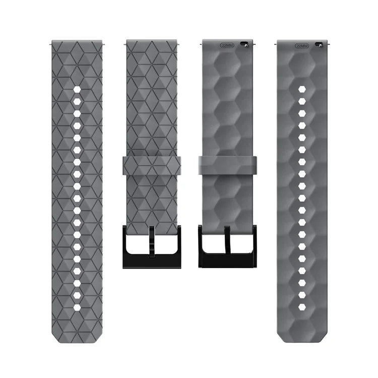 KALEBOL For Huawei Watch 4 / 4 Pro / GT 4 46mm Watch Band 22mm Football Pattern Silicone Strap