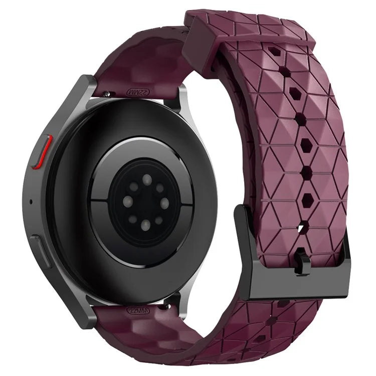 KALEBOL For Huawei Watch 4 / 4 Pro / GT 4 46mm Watch Band 22mm Football Pattern Silicone Strap