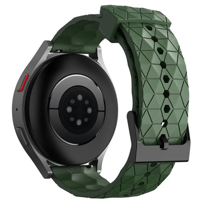 KALEBOL For Huawei Watch 4 / 4 Pro / GT 4 46mm Watch Band 22mm Football Pattern Silicone Strap