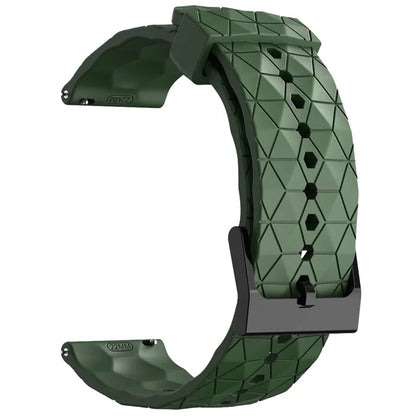 KALEBOL For Huawei Watch 4 / 4 Pro / GT 4 46mm Watch Band 22mm Football Pattern Silicone Strap