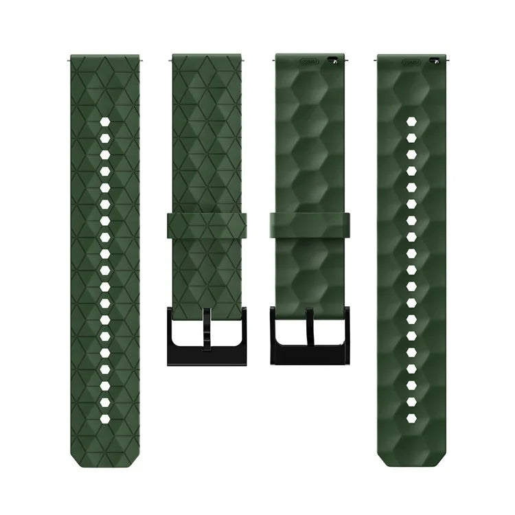 KALEBOL For Huawei Watch 4 / 4 Pro / GT 4 46mm Watch Band 22mm Football Pattern Silicone Strap