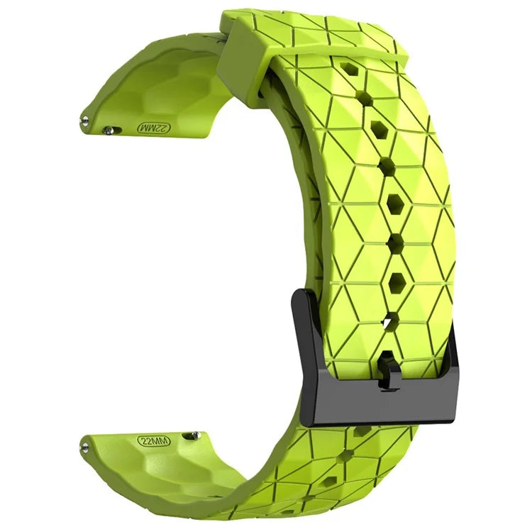 KALEBOL For Huawei Watch 4 / 4 Pro / GT 4 46mm Watch Band 22mm Football Pattern Silicone Strap