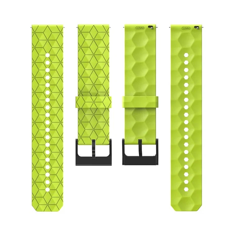 KALEBOL For Huawei Watch 4 / 4 Pro / GT 4 46mm Watch Band 22mm Football Pattern Silicone Strap