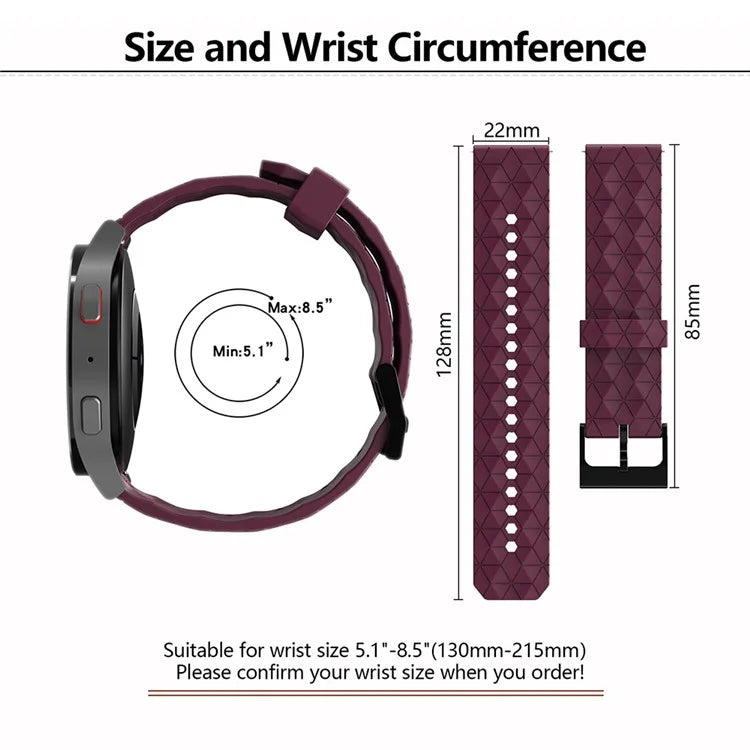 KALEBOL For Huawei Watch 4 / 4 Pro / GT 4 46mm Watch Band 22mm Football Pattern Silicone Strap