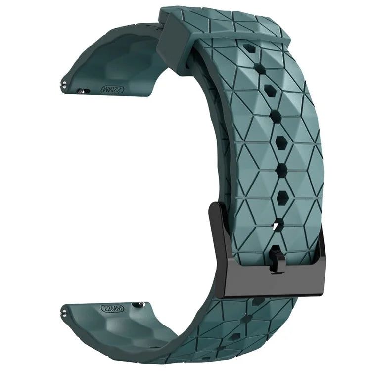 KALEBOL For Huawei Watch 4 / 4 Pro / GT 4 46mm Watch Band 22mm Football Pattern Silicone Strap