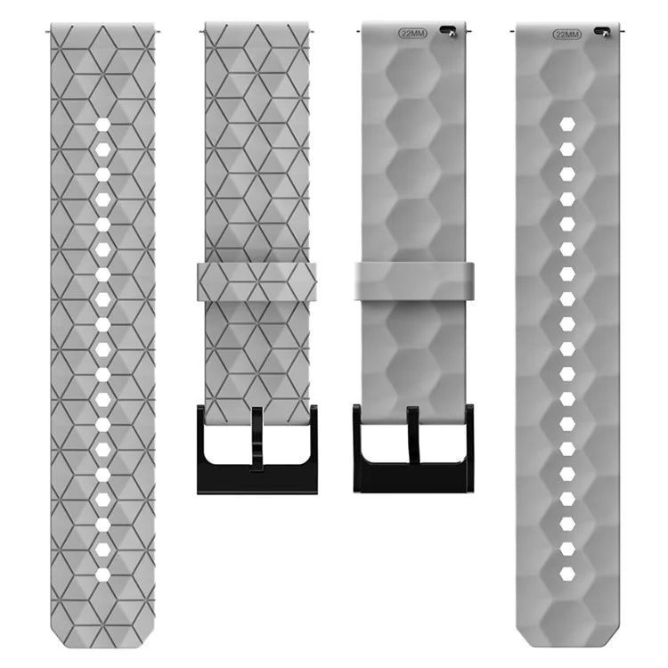 KALEBOL For Huawei Watch GT 3 42mm / GT 3 Pro 43mm Watch Strap 20mm Silicone Band Football Pattern