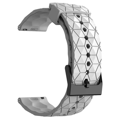 KALEBOL For Huawei Watch GT 3 42mm / GT 3 Pro 43mm Watch Strap 20mm Silicone Band Football Pattern