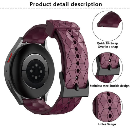 KALEBOL For Huawei Watch GT 3 42mm / GT 3 Pro 43mm Watch Strap 20mm Silicone Band Football Pattern