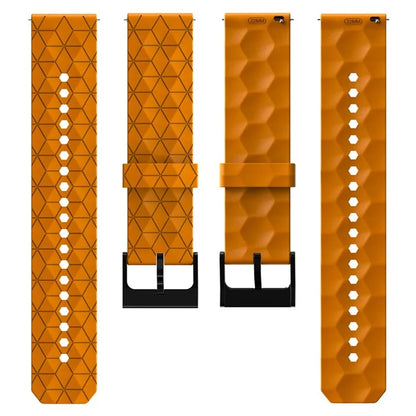 KALEBOL For Huawei Watch GT 3 42mm / GT 3 Pro 43mm Watch Strap 20mm Silicone Band Football Pattern