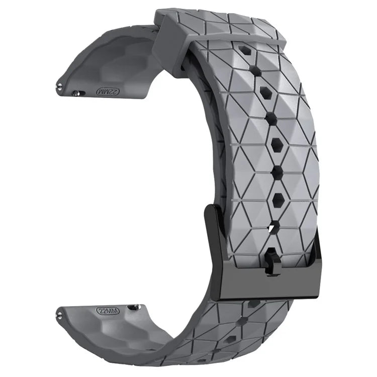 KALEBOL For Huawei Watch GT 3 42mm / GT 3 Pro 43mm Watch Strap 20mm Silicone Band Football Pattern