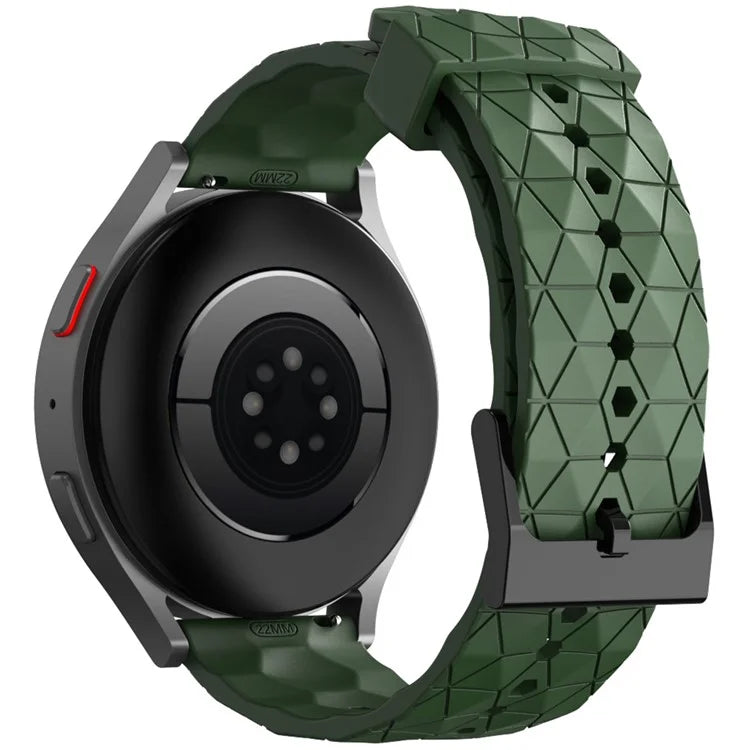 KALEBOL For Huawei Watch GT 3 42mm / GT 3 Pro 43mm Watch Strap 20mm Silicone Band Football Pattern