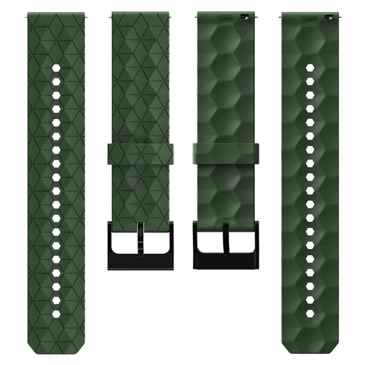 KALEBOL For Huawei Watch GT 3 42mm / GT 3 Pro 43mm Watch Strap 20mm Silicone Band Football Pattern