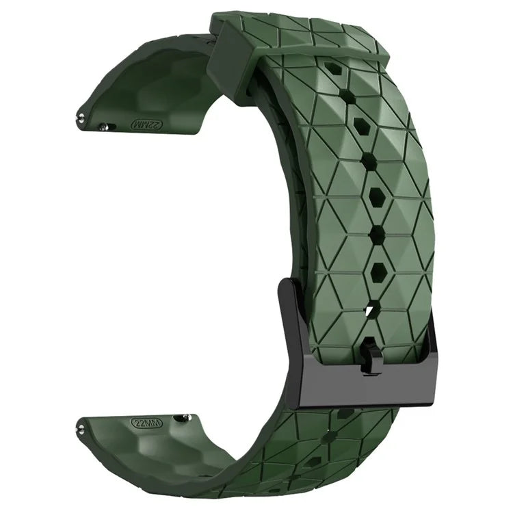 KALEBOL For Huawei Watch GT 3 42mm / GT 3 Pro 43mm Watch Strap 20mm Silicone Band Football Pattern