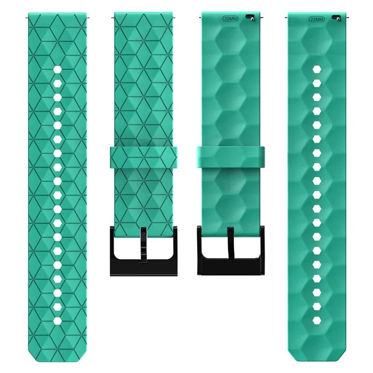 KALEBOL For Huawei Watch GT 3 42mm / GT 3 Pro 43mm Watch Strap 20mm Silicone Band Football Pattern