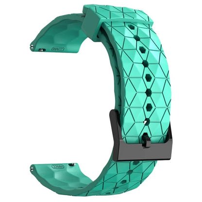 KALEBOL For Huawei Watch GT 3 42mm / GT 3 Pro 43mm Watch Strap 20mm Silicone Band Football Pattern
