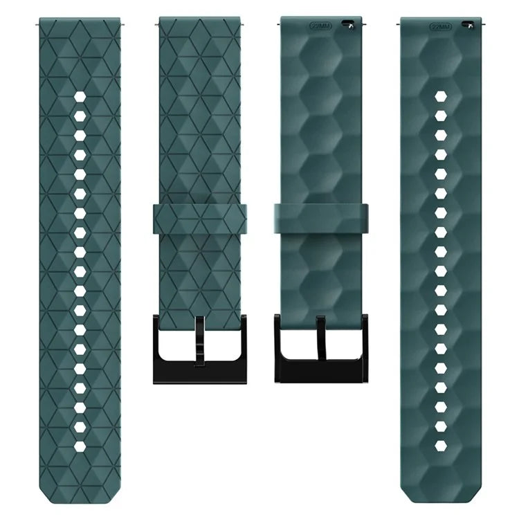 KALEBOL For Huawei Watch GT 3 42mm / GT 3 Pro 43mm Watch Strap 20mm Silicone Band Football Pattern