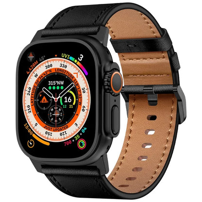 KALEBOL For Apple Watch 10 46mm / Ultra 2 / Ultra 49mm / 9 8 7 45mm / SE (2023) SE (2022) SE 6 5 4 44mm / 3 2 1 42mm Cowhide Leather Band