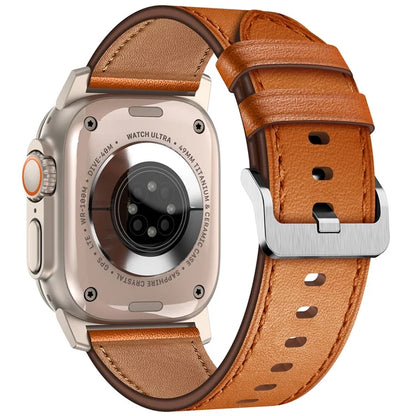 KALEBOL For Apple Watch 10 46mm / Ultra 2 / Ultra 49mm / 9 8 7 45mm / SE (2023) SE (2022) SE 6 5 4 44mm / 3 2 1 42mm Cowhide Leather Band