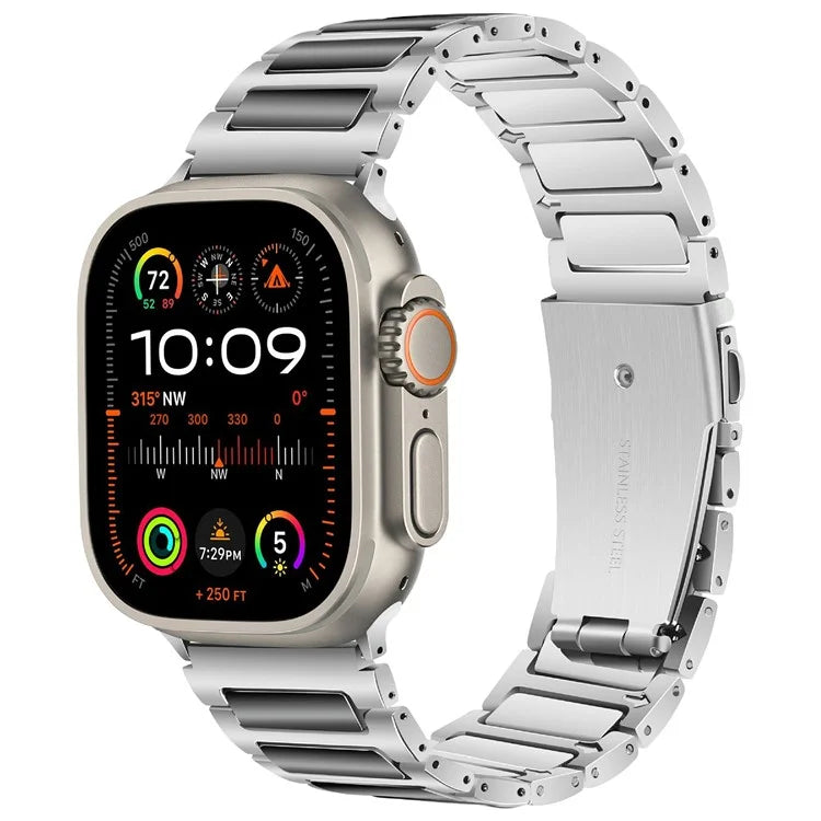 KALEBOL For Apple Watch Series 10 42mm / 9 8 7 41mm / SE (2023) SE (2022) SE 6 5 4 40mm / 3 2 1 38mm Zinc Alloy Watch Band