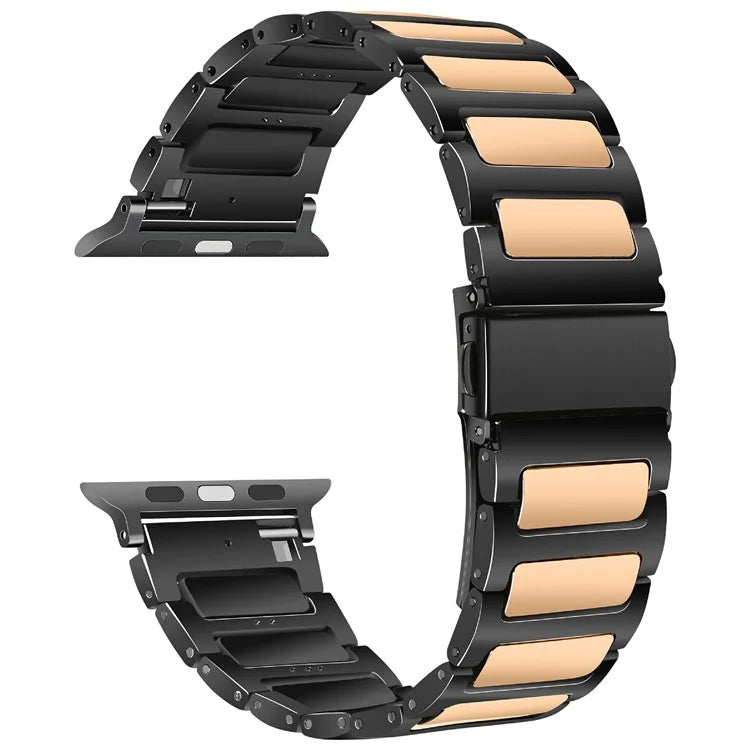 KALEBOL For Apple Watch 10 46mm / Ultra 2 / Ultra 49mm / 9 8 7 45mm / SE (2023) SE (2022) SE 6 5 4 44mm / 3 2 1 42mm Watch Strap Zinc Alloy