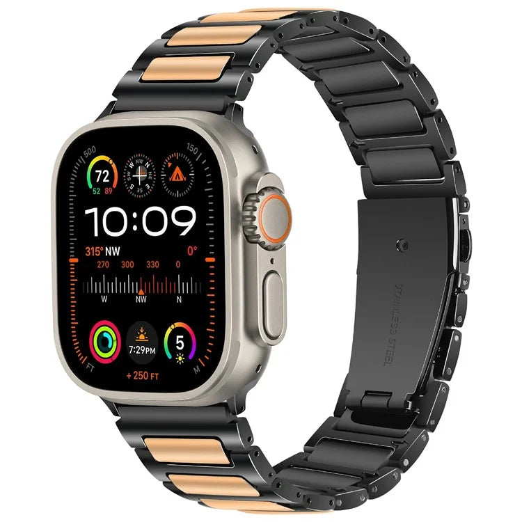 KALEBOL For Apple Watch 10 46mm / Ultra 2 / Ultra 49mm / 9 8 7 45mm / SE (2023) SE (2022) SE 6 5 4 44mm / 3 2 1 42mm Watch Strap Zinc Alloy
